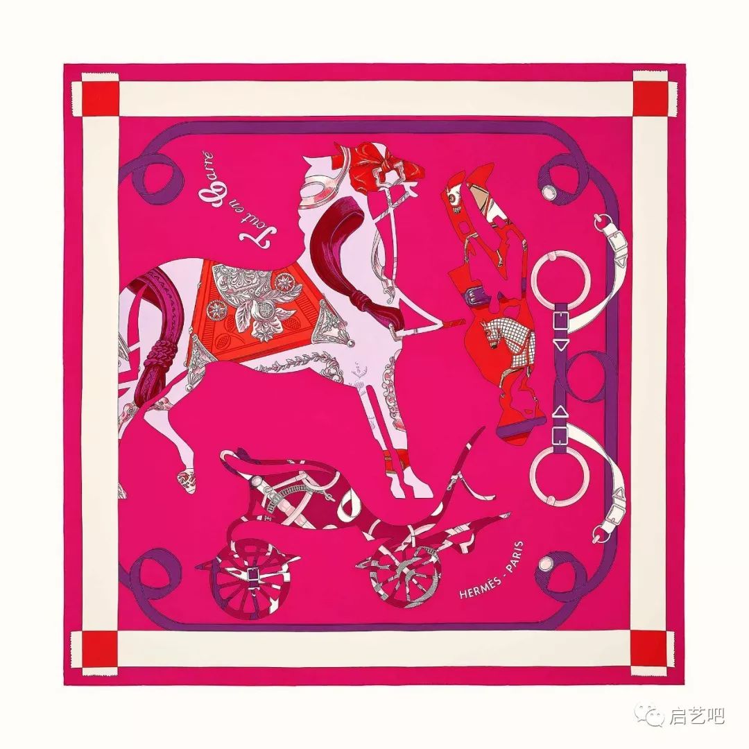 踏青歸來(lái)馬蹄香，看愛(ài)馬仕絲巾圖案之馬具美學(xué)