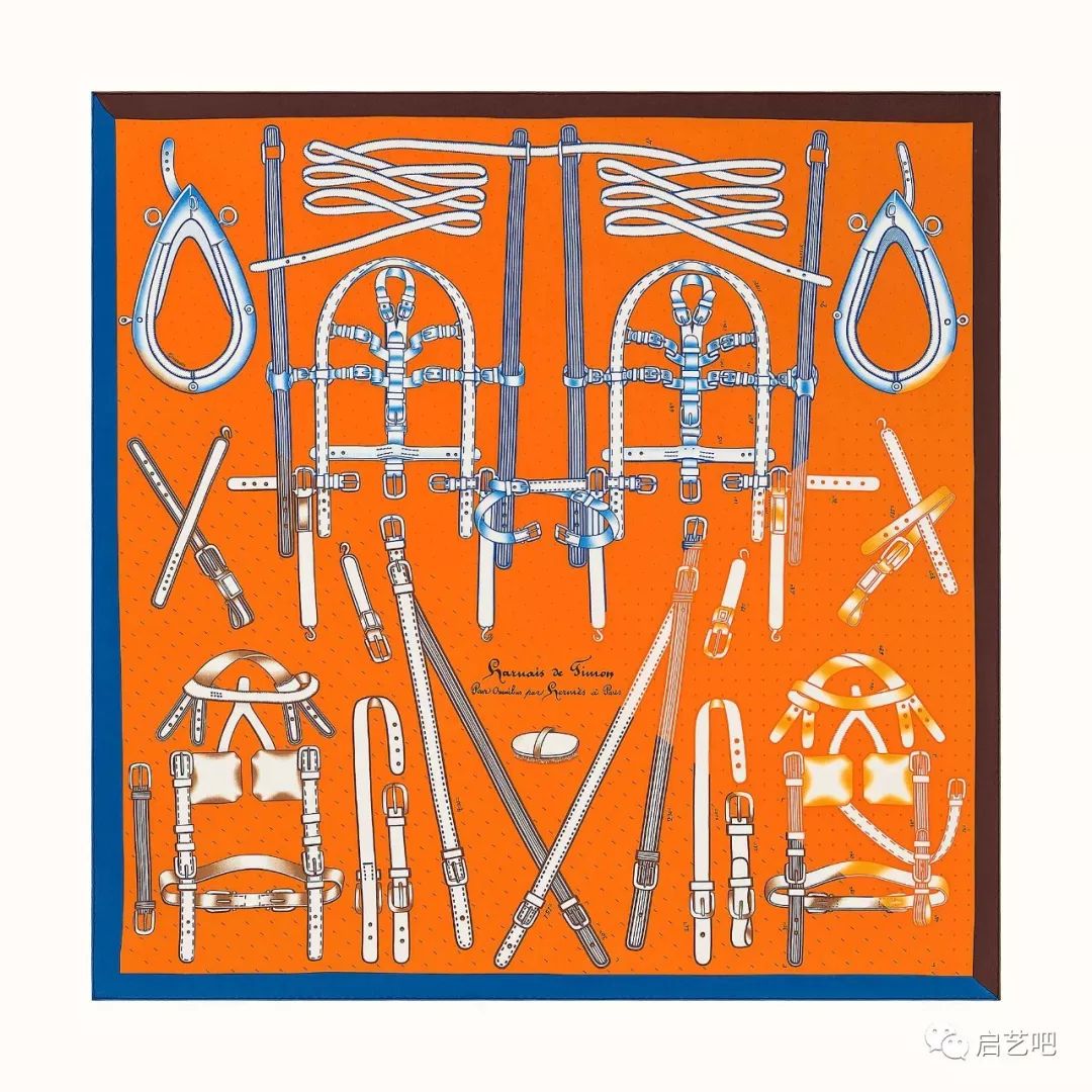 踏青歸來(lái)馬蹄香，看愛(ài)馬仕絲巾圖案之馬具美學(xué)