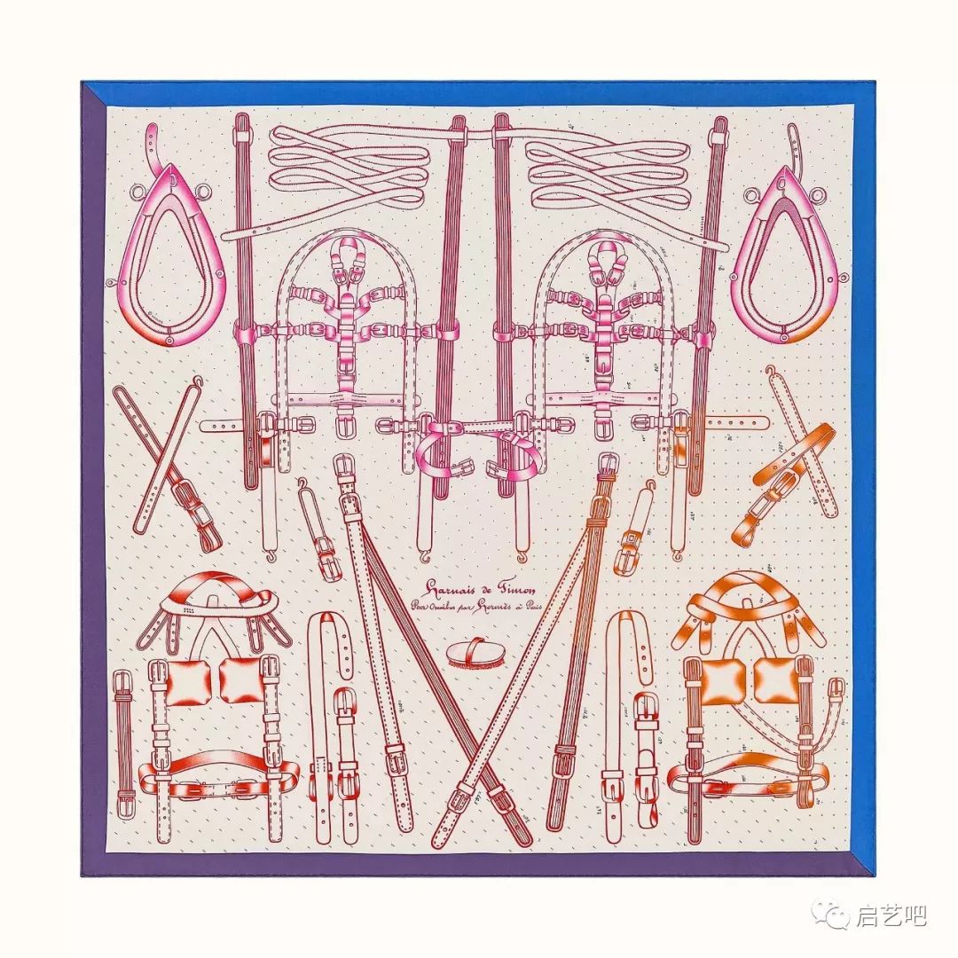 踏青歸來(lái)馬蹄香，看愛(ài)馬仕絲巾圖案之馬具美學(xué)