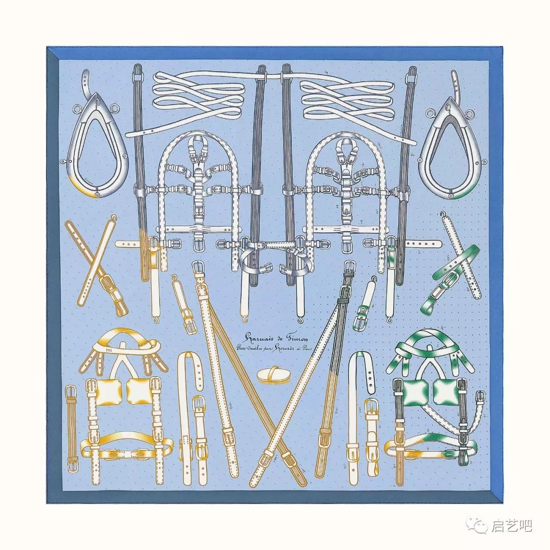踏青歸來(lái)馬蹄香，看愛(ài)馬仕絲巾圖案之馬具美學(xué)