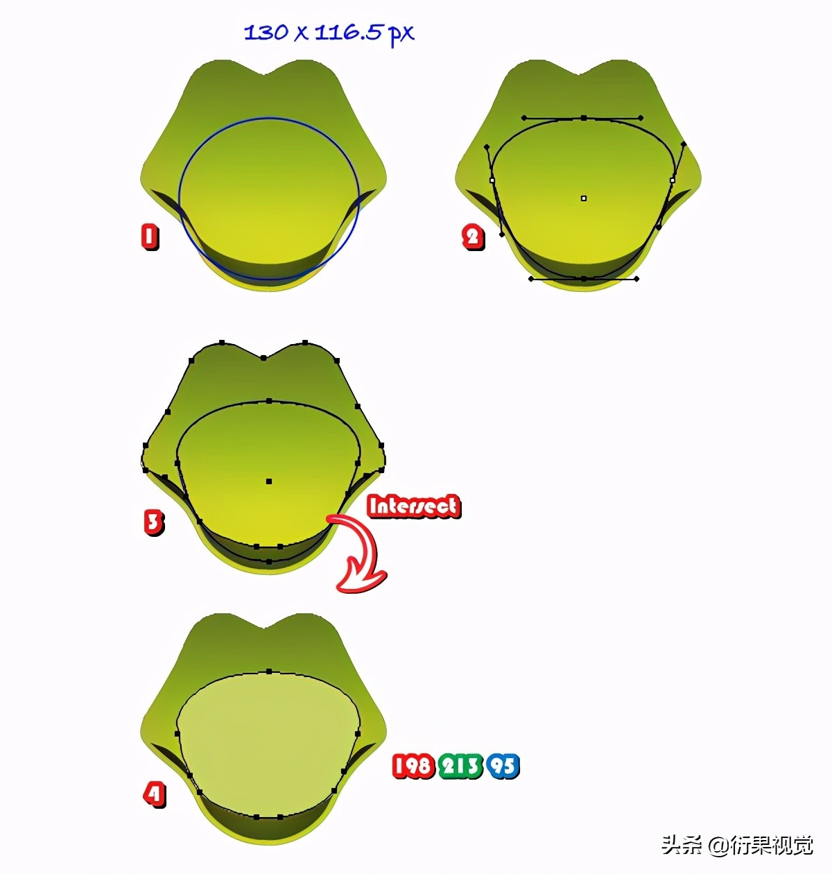 AI軟件教程，繪制卡通圖形操作步驟