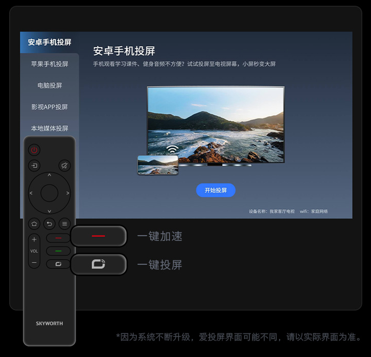 升級電視良機，創(chuàng  )維65英寸電視僅2899元，配置16GB存儲