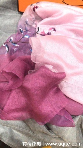 一米畫(huà)紗絲巾怎么樣是什么檔次，刺繡絲巾使用體驗(杭州知名品牌)