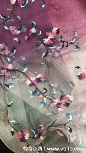 一米畫(huà)紗絲巾怎么樣是什么檔次，刺繡絲巾使用體驗(杭州知名品牌)