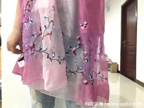 一米畫(huà)紗絲巾怎么樣是什么檔次，刺繡絲巾使用體驗(杭州知名品牌)